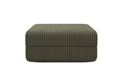 Pouf convertible et modulable, mousse écologique et assise ferme  - Velours côtelé XL Vert
