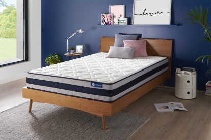 Matelas 130x200 cm Ressorts ensachés et Mémoire de forme - Actiflex Ergo