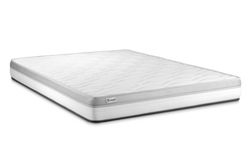 Ensemble Matelas Sommier 120x200 cm - Sommier Noir (en kit) - Vital Relax