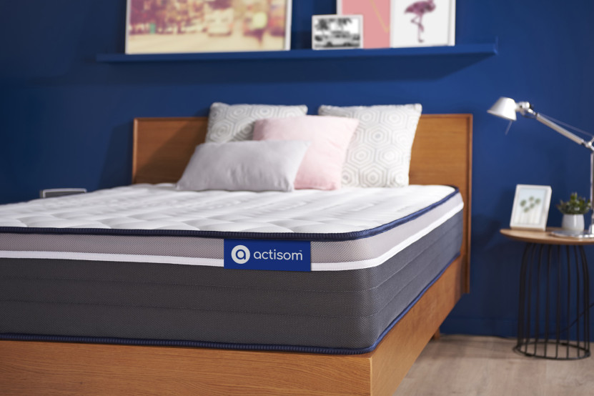 Matelas 100x190 cm Ressorts ensachés et Mémoire de forme - Actiflex Plus