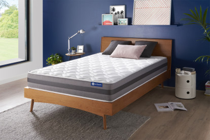 Matelas 133x183 cm Ressorts ensachés et Mémoire de forme - Actiflex Relax