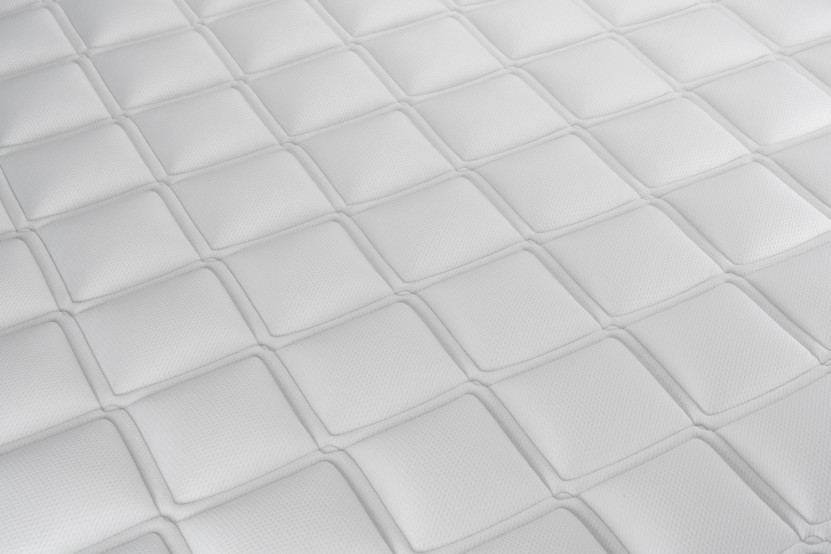 Ensemble Matelas Sommier 130x200 cm - Sommier Gris (en kit) - Vitalmemo Back