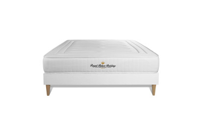 Ensemble Matelas Sommier 120x220 cm - Sommier Blanc (en kit) - Nottingham
