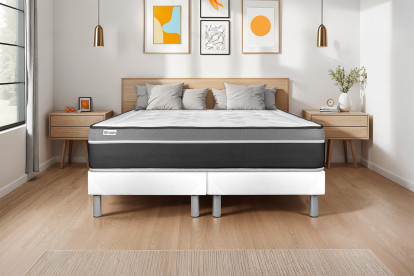 Matelas 150x190 cm Ressorts ensachés et Mémoire de forme - Vital Care