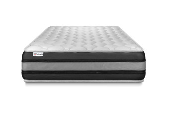 Matelas 100x220 cm Ressorts ensachés et Mémoire de forme - Vitalspring Zen