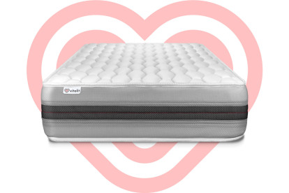 Matelas 105x190 cm Ressorts ensachés et Mémoire de forme - Vitalspring Recover