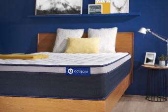 Matelas 100x190 cm Ressorts ensachés et Mémoire de forme - Actiflex Max