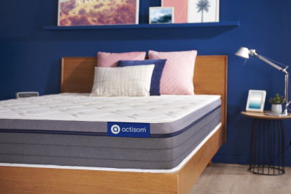 Matelas 90x180 cm Ressorts ensachés et Mémoire de forme - Actiflex Zen
