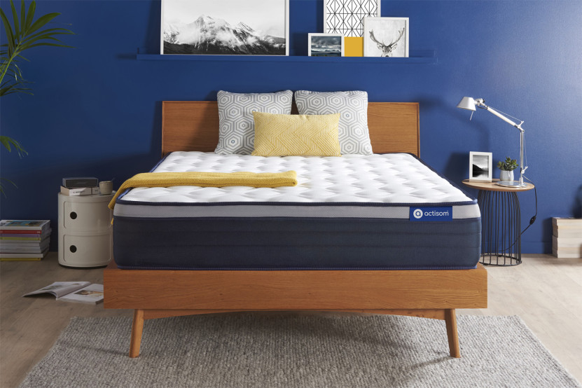 Matelas 160x210 cm Ressorts ensachés et Mémoire de forme - Actiflex Max