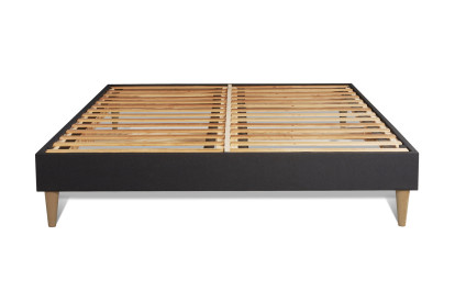 Ensemble Matelas Sommier 200x200 cm - Sommier Noir (en kit) - Flexy