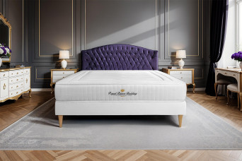 Ensemble Matelas Sommier 120x210 cm - Sommier Blanc (en kit) - Nottingham