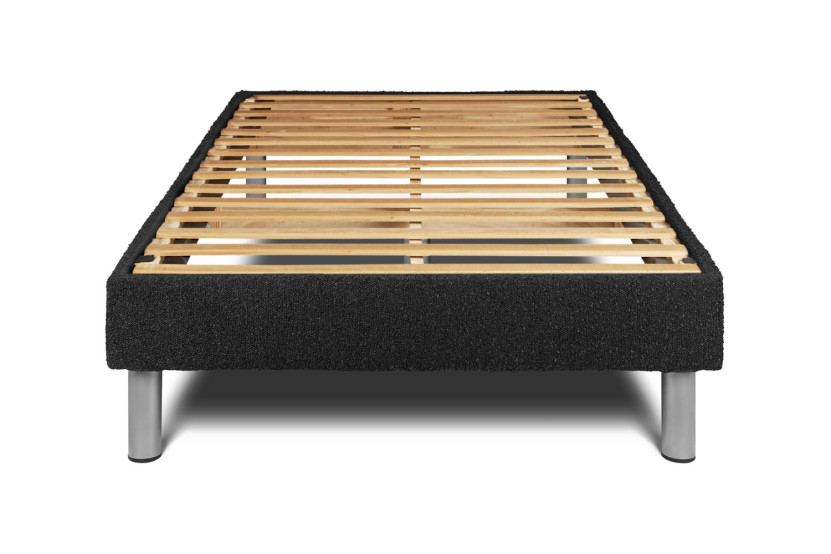 Ensemble Matelas Sommier 120x190 cm - Sommier Noir (en kit) - Vitalspring Recover
