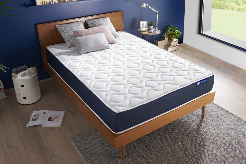 Matelas 130x220 cm Ressorts ensachés et Mémoire de forme - Actiflex Sleep