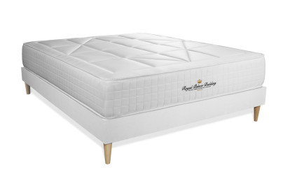 Ensemble Matelas Sommier 180x220 cm - Sommier Blanc (en kit) - Windsor