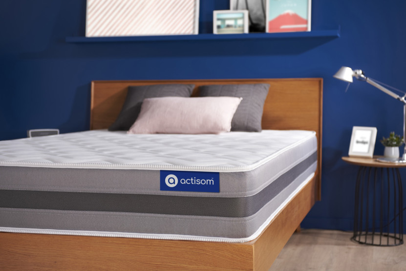 Matelas 80x210 cm Ressorts ensachés et Mémoire de forme - Actiflex Relax
