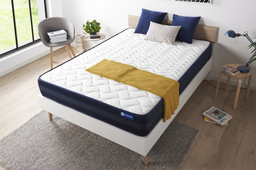 Matelas 133x183 cm Latex et mémoire de forme - Actilatex Tech