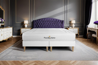 Ensemble Matelas Sommier 160x200 cm - 2 Sommiers Blanc - Nottingham Ensemble Matelas Sommier 160x200 cm - 2 Sommiers Blanc - Nottingham