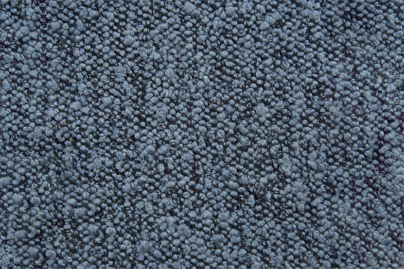 Lit 140x190 cm avec Tête de lit capitonnée - Tissu Bouclette