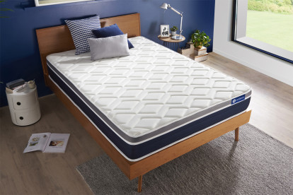 Matelas 120x190 cm Ressorts ensachés et Mémoire de forme - Actiflex Confort