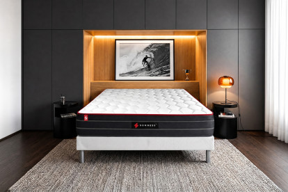 Matelas 140x190 cm Ressorts ensachés et Mémoire de forme - Boost