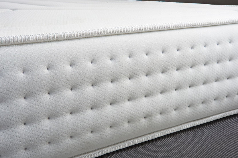Ensemble Matelas Sommier 200x200 cm - Sommier Gris (en kit) - Vingt-Quatre
