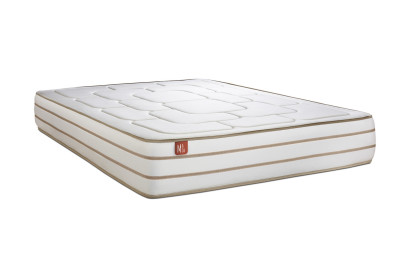 Ensemble Matelas Sommier 160x200 cm - 2 Sommiers Beige - Le Douillet