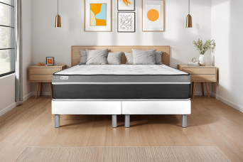 Matelas 140x190 cm Ressorts ensachés et Mémoire de forme - Vital Care