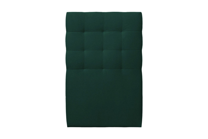 Lit 90x200 cm avec Tête de lit capitonnée - Tissu Velours