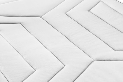 Ensemble Matelas Sommier 90x190 cm - Sommier Blanc (en kit) - Vingt-Quatre