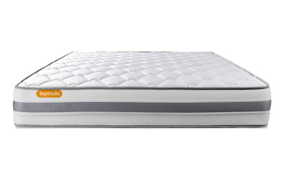 Ensemble Matelas Sommier 180x200 cm - 2 Sommiers Blanc - Memo Spring