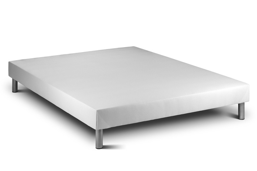 Ensemble Matelas Sommier 140x200 cm - Sommier Blanc (déjà monté) - Vitalspring Recover