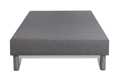 Ensemble Matelas Sommier 90x200 cm - Sommier Gris (déjà monté) - Biocare