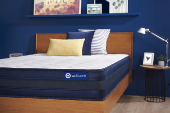 Matelas 90x190 cm Ressorts ensachés et Mémoire de forme - Actiflex Tech