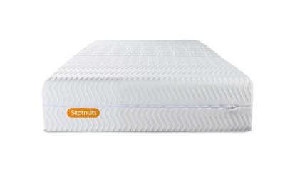 Ensemble Matelas Sommier 90x190 cm - Sommier Blanc (en kit) - Memo Bio