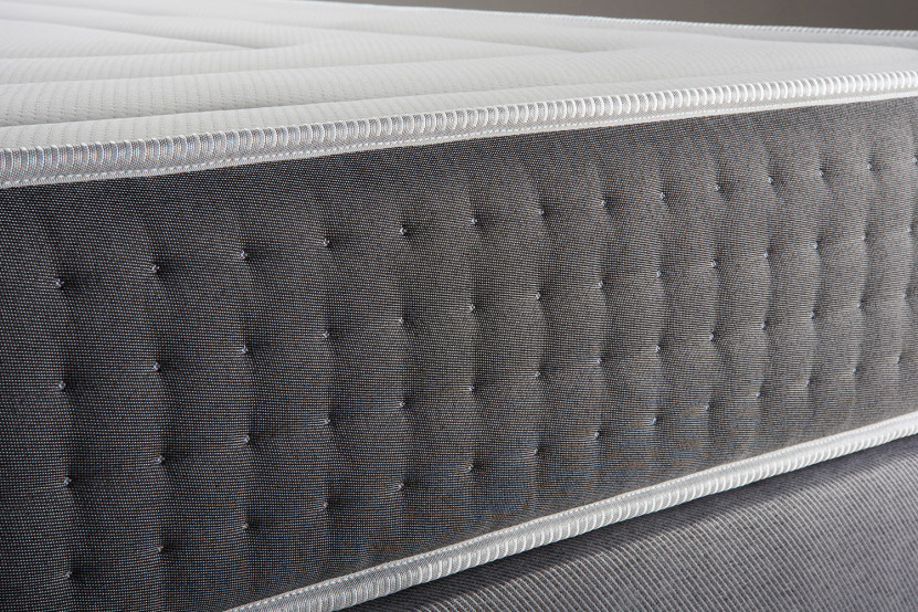 Ensemble Matelas Sommier 90x200 cm - Sommier Blanc (en kit) - Vingt-Six