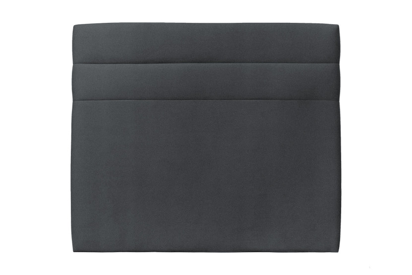 Tête de lit 160 cm Lignes - Tissu Velours Gris Anthracite