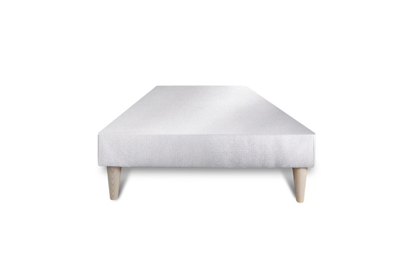 Ensemble Matelas Sommier 90x200 cm - Sommier Blanc (déjà monté) - Trente PLUS