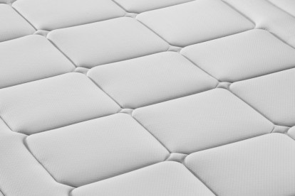 Ensemble Matelas Sommier 90x200 cm - Sommier Blanc (déjà monté) - Trente