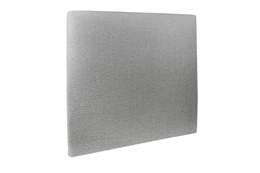 Lit 140x190 cm avec Tête de lit tapissée - Tissu Bouclette