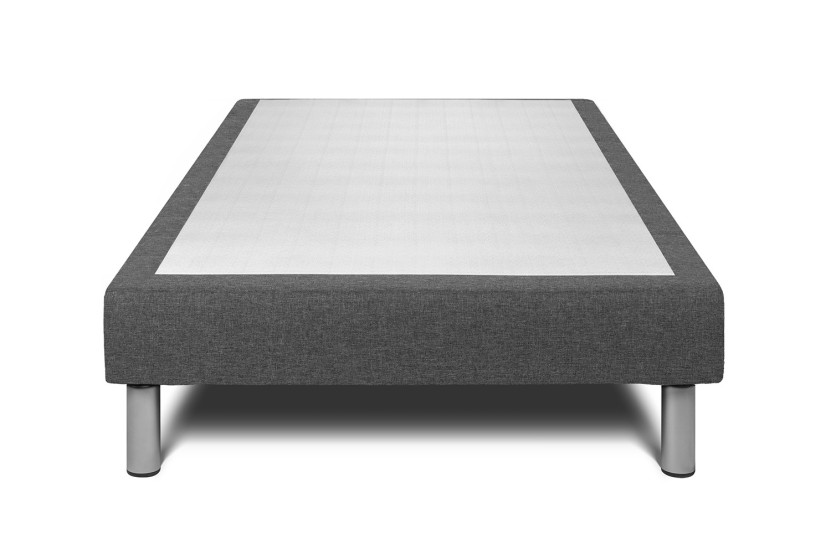 Ensemble Matelas Sommier 90x200 cm - Sommier Gris (déjà monté) - Vitalspring Recover