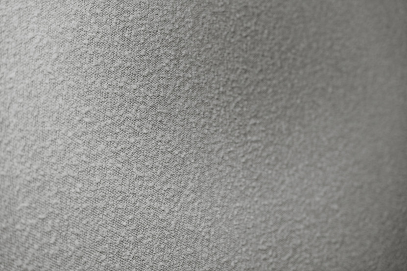 Lit 140x190 cm avec Tête de lit tapissée - Tissu Bouclette
