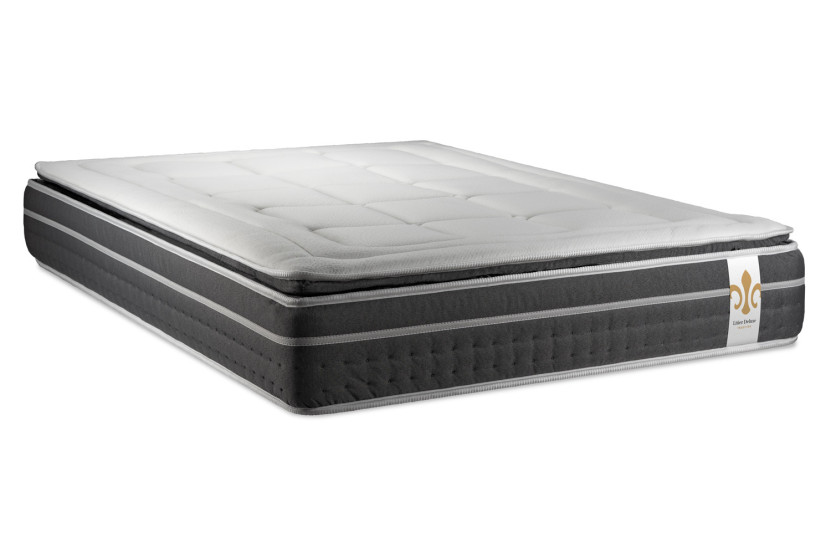 Pack lit complet 140x200 cm - Matelas + Sommier Blanc + 2 oreillers + Couette - Trente PLUS