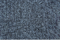 Lit 150x190 cm - Sommier tapissier H35 cm + tête de lit à lignes - Tissu Bouclette Bleu Lit 150x190 cm - Sommier tapissier H35 cm + tête de lit à lignes - Tissu Bouclette Bleu