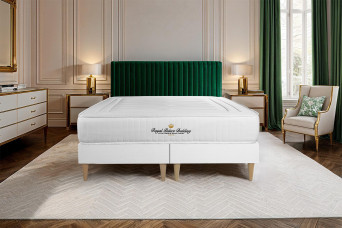 Ensemble Matelas Sommier 180x200 cm - 2 Sommiers Blanc - Lancaster Ensemble Matelas Sommier 180x200 cm - 2 Sommiers Blanc - Lancaster