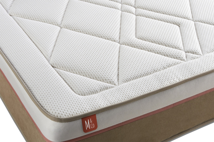 Matelas 90x190 cm Ressorts ensachés et Mémoire de forme - Le Soyeux